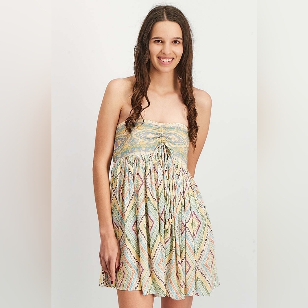 Free People Elowen Tube Women's Strapless Romper Dress Size Medium Lightweight